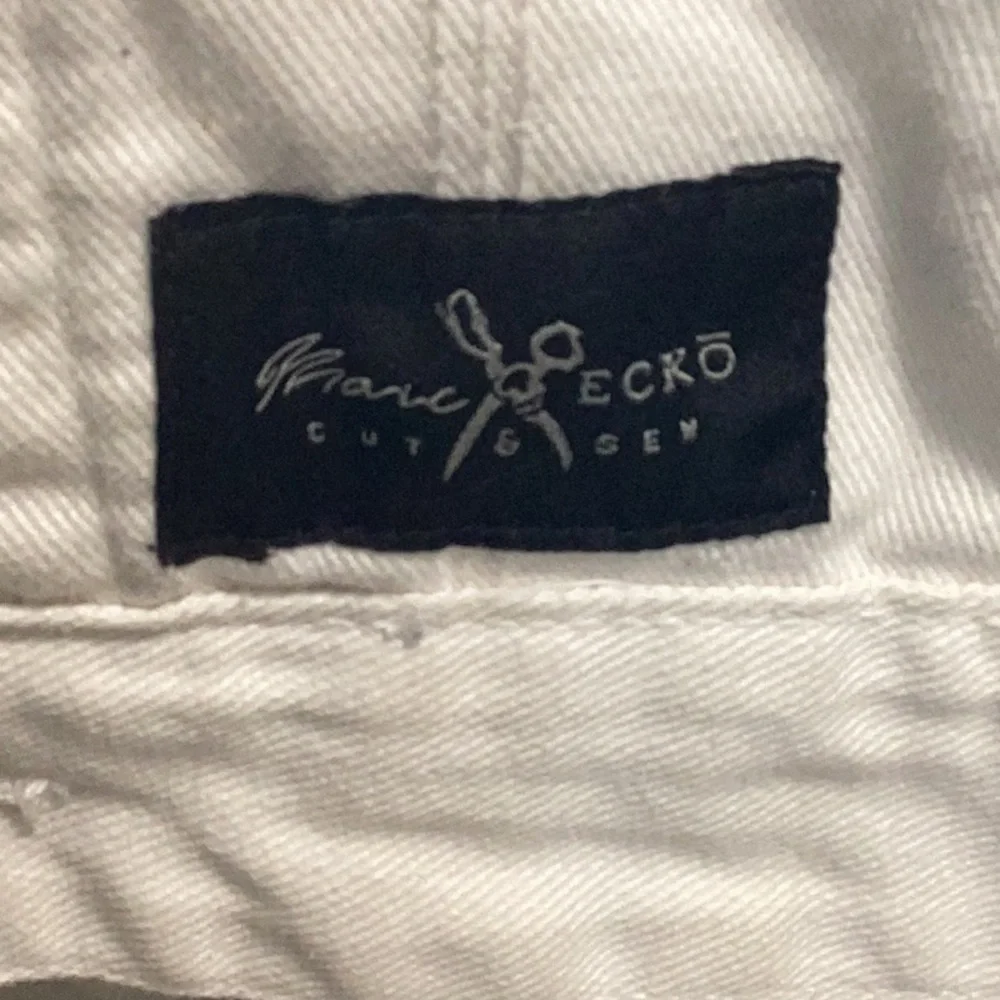 New  Wot MarcEcko Cut & Sew  Denim Hoodie White And Gray Jacket . - Picture 3 of 10